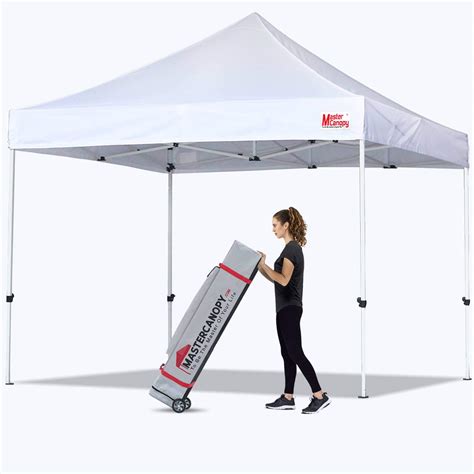 Buy MasterCanopy Pop Up Canopy Tent Commercial Instant Canopies with Heavy Duty Roller Bag,Bonus ...