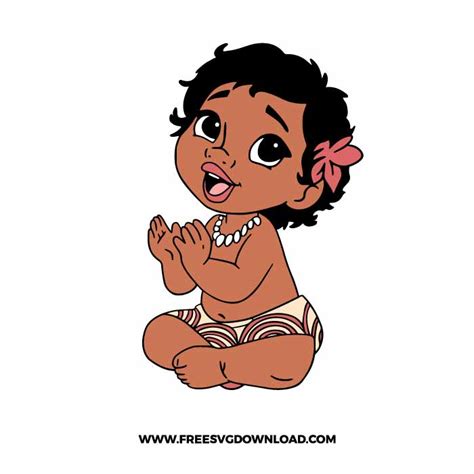 Baby Moana SVG & PNG free cut files | Free SVG Download