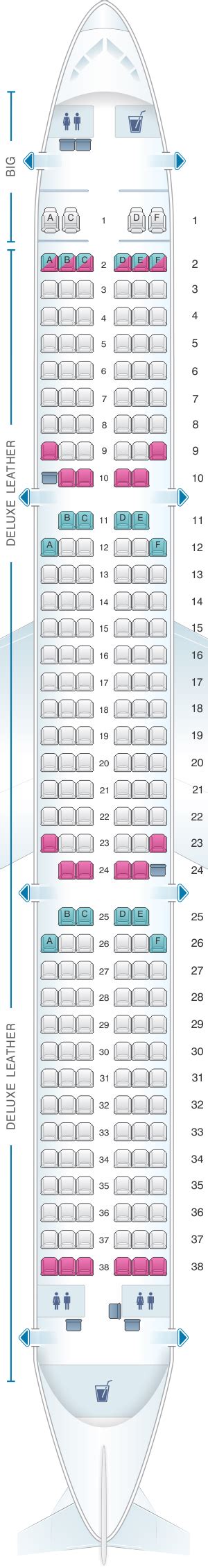 Seat Map Spirit Airlines Airbus A321 | SeatMaestro