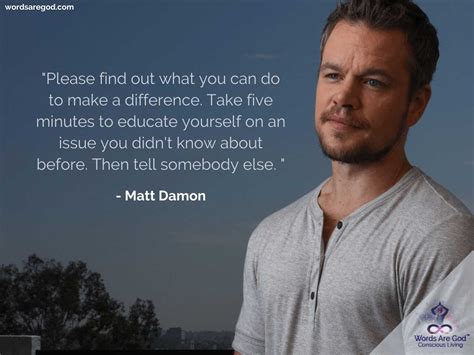 Quotes - Top 100+ Motivational Quotes By Matt Damon | Words Are God