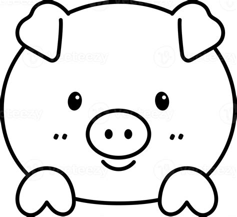 Pig drawing isolated 20945952 PNG