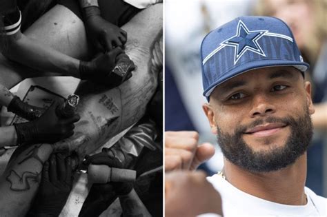 Inside NFL star Dak Prescott's insane tattoo collection with Dallas Cowboys QB being sedated for ...