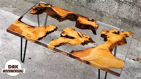 Epoxy Resin Table Art || Wood Projects | DAK Woodworking - YouTube