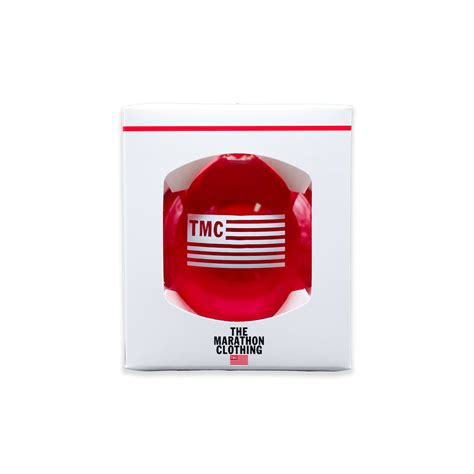 TMC Flag Logo Ornament - Red/White – The Marathon Clothing