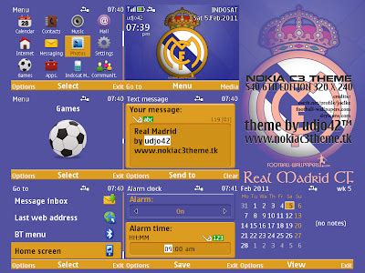 Real Madrid | Nokia C3 Theme