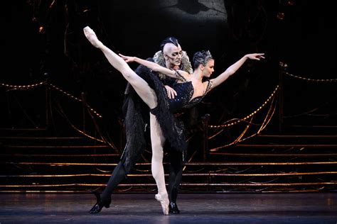 Natalia Osipova as Odile and Gary Avis as Von Rothbart in Swan Lake, The Royal Ballet © ROH ...