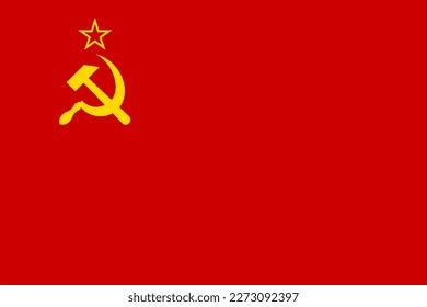 Flag Ussr Soviet Red Flag Hammer Stock Illustration 2273092397 ...