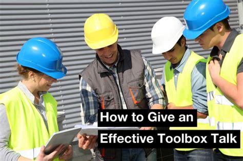 How to Give an Effective Toolbox Talk - Fall Protection Blog