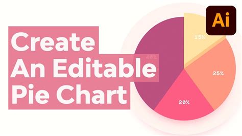 How to Create an Editable Pie Chart in Adobe Illustrator - YouTube
