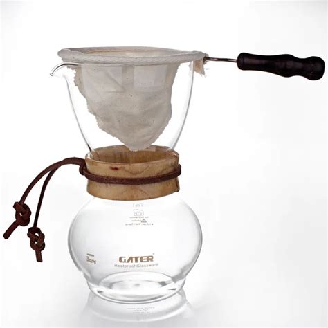 Drip Coffee Pot 480ml Glass Pot and Reusable Filter Sets Espresso v60 Dripper Coffee Maker ...