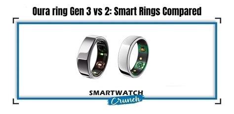 Oura ring Gen 3 vs 2: Smart Rings Compared - SmartwatchCrunch