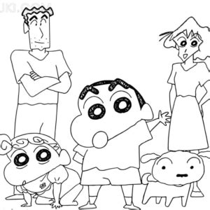 Shin-chan Coloring Pages Printable for Free Download