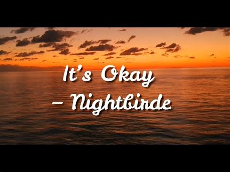 it's okay (Lyrics) - Nightbirde AGT - YouTube