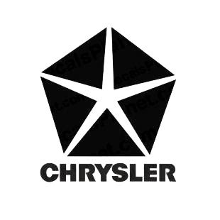 Chrysler logo and text chrysler transport (models), decal sticker #1049