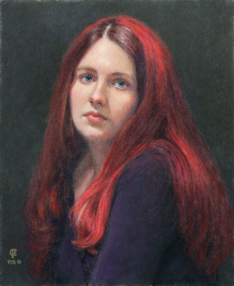 Claudia Post Fine Art: My Pastel Portrait of Lauren, my student