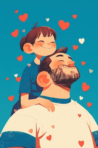 Fathers Day with kids making dad a playlist | Premium AI-generated vector