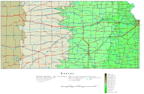 Topographic Map Of Kansas | Draw A Topographic Map