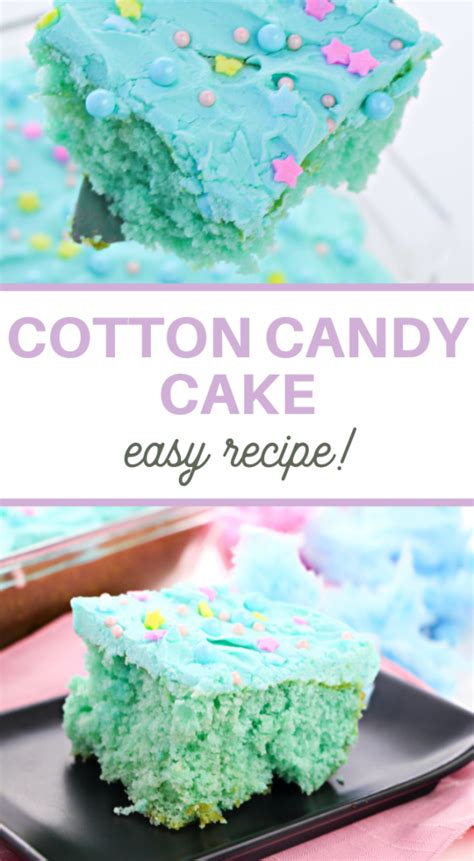 Cotton Candy Cake Recipe - 3 Boys and a Dog