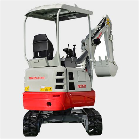 Takeuchi TB217R compact swing mini excavator