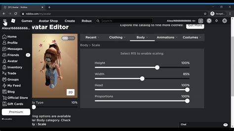 Roblox Girl Body Scale