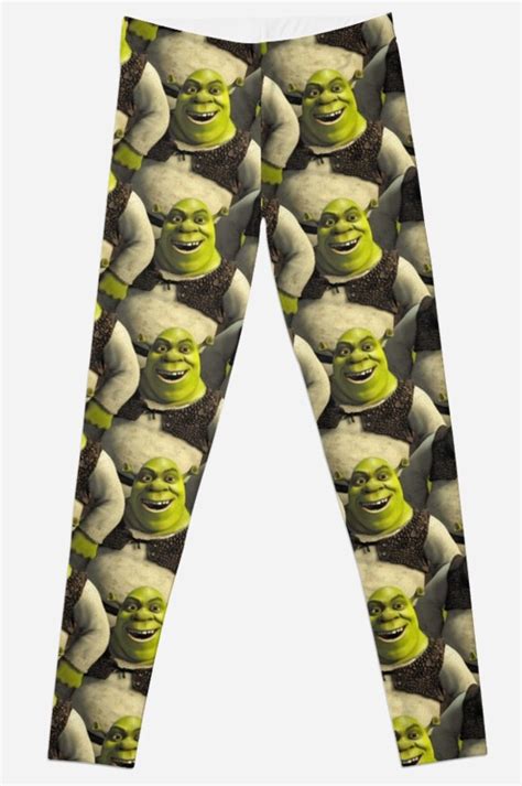 "Shrek Pattern" Leggings by Lucy Lier | Redbubble