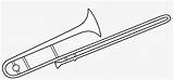 Trombone Kolorowanki Musicais Muzyka Instrumenty Muzyczne Colorir  sketch template