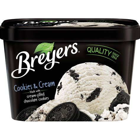 Breyers Frozen Dairy Dessert, Cookies Cream, Ice Cream Alternative 48 Oz | ubicaciondepersonas ...