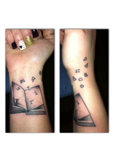 open book temporary tattoo - Jenniffer Bowden