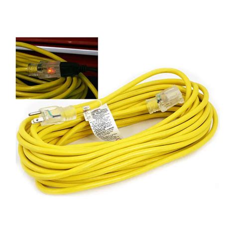 Heavy Duty Yellow Extension Cable Extension Cable With 3 Prong Grounded ...