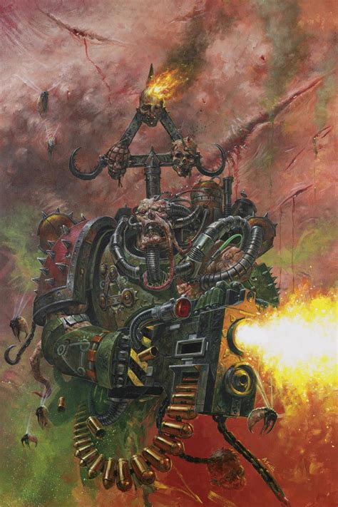 A Nurgle worshipping Chaos Plague Marine – WARHAMMER ART