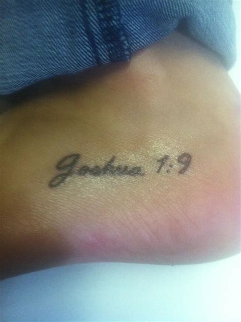 First tattoo. Joshua 1:9 | Love it! | Pinterest