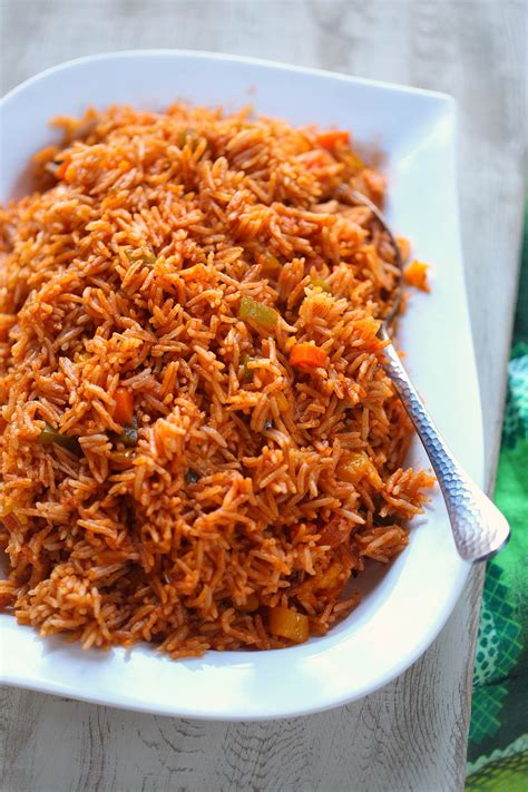 veggie jollof rice Cameroon - Afrovitalityeats