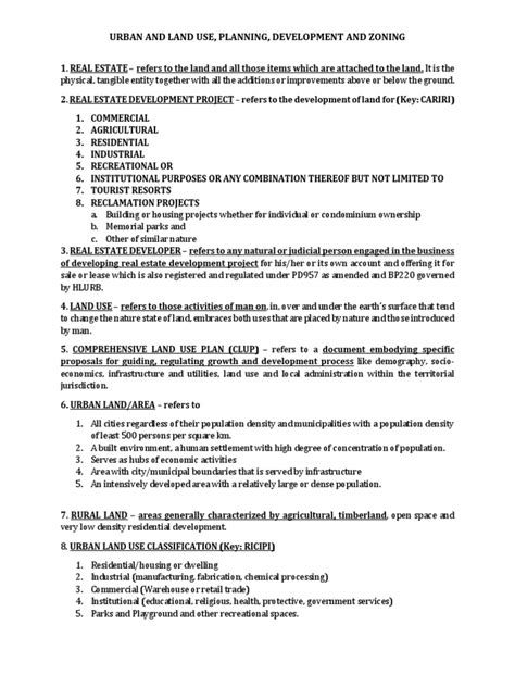 Urban and Land Use, Planning, Development and Zoning | PDF | Zoning ...