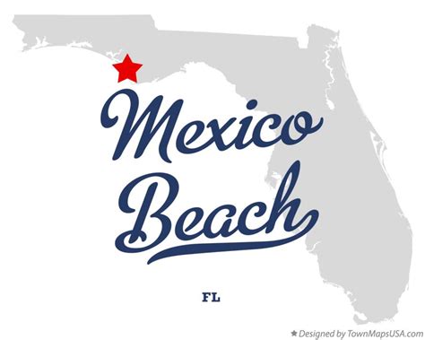 Map of Mexico Beach, FL, Florida