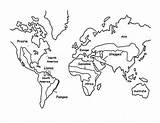 Coloring Pages Maps Of The World  For Kids sketch template