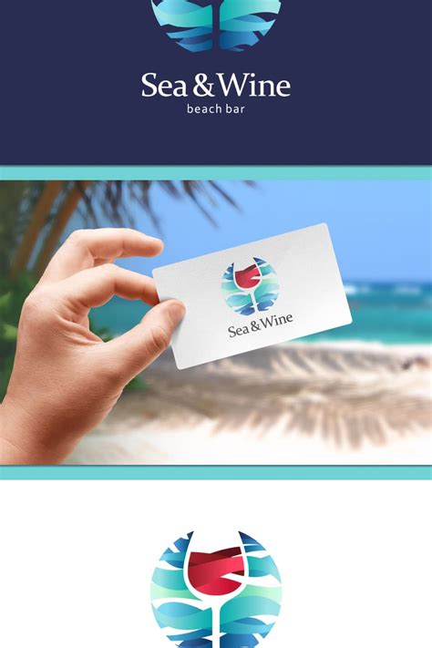 Sea and Wine Logo – MasterBundles