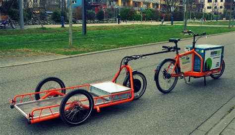 Carla Cargo Bicycle Trailer - orange - Cityride | Bicycle cargo trailer ...