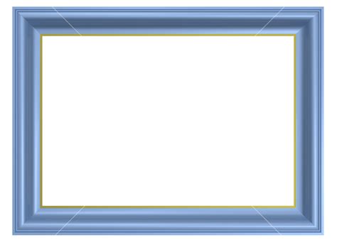 Light Blue Frame Isolated On White Background. Royalty-Free Stock Image ...