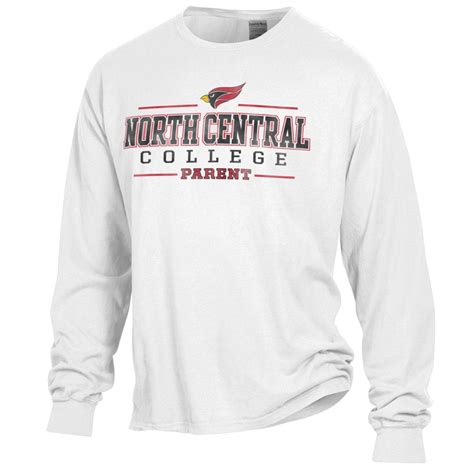 North Central College Parent Long Sleeve Comfort Wash Tee - North Central College Campus Store