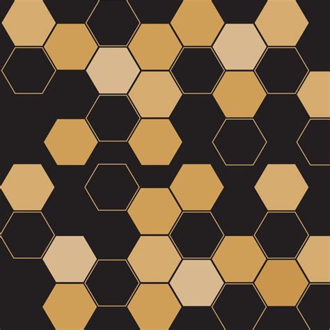 Black And Gold Hexagon Wallpaper Background, Wallpaper, Wallpaper Powerpoint, Gold Background ...