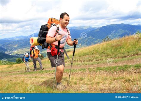 Summer Hiking in the Mountains. Stock Image - Image of nature, girl: 49268487