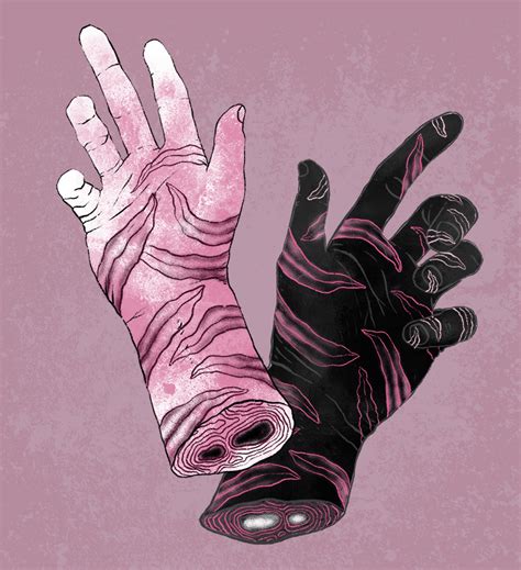 Floating Hand Illustrations - HAPPY DECAY