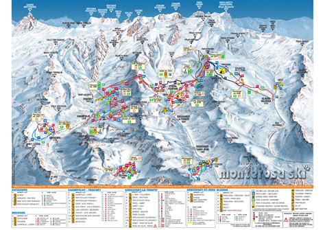 Monterosa Piste Map