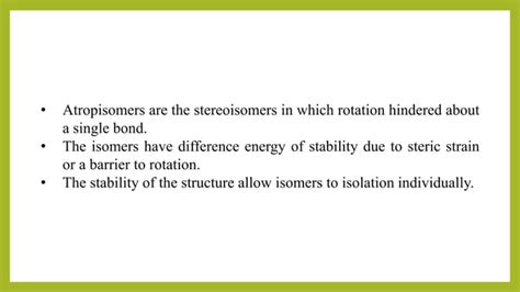 Atropisomerism