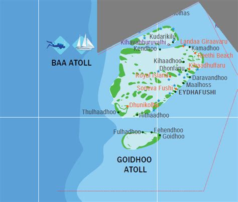 Map of Baa Atoll Maldives