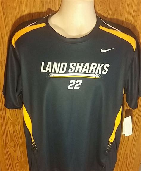 Nike Land Sharks Soccer Jersey Navy Blue Men's Size L - Men's Clothing