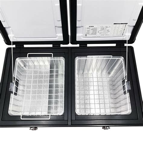 ICECO VL60 Portable Refrigerator, Dual Zone Freezer Fridge,