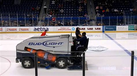 Zamboni ride~ Hockey Game - YouTube