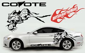 Mustang Coyote Double Sided Graphic Vinyl Decal Sticker FITS Ford ...