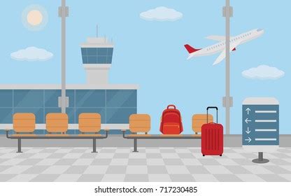 Airport Cartoon Background